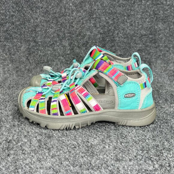 Keen Whisper Sandals Youth Size 12 Raya Fusion Turquoise Outdoor Athletic Water - Picture 4 of 11